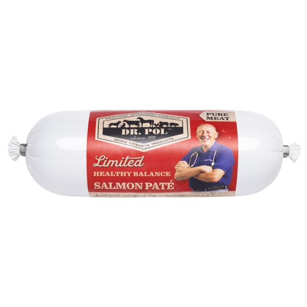 DR. POL Dog Pate cu Vita si Somon 650 g | Hrana Umeda Complementara fara Cereale cu 90% Carne pentru Caini
