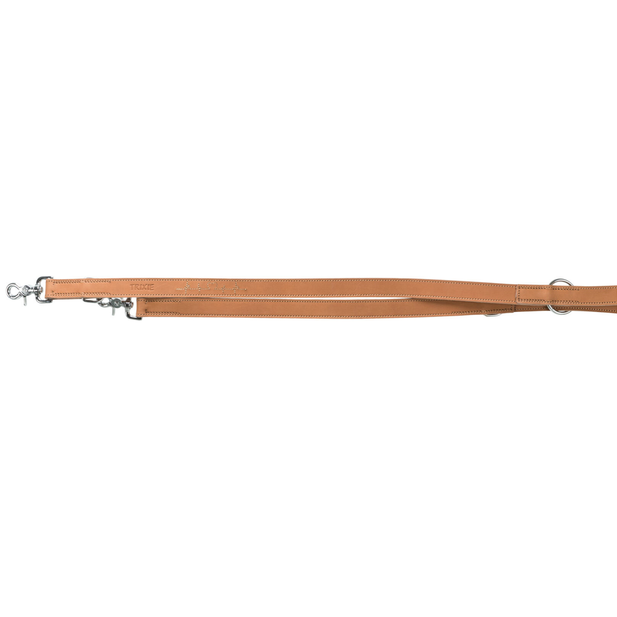 Lesa Dresaj din Piele Pentru Caini, RUSTIC HEARTBEAT, Lungime Reglabila, Maro Natur, 2m | 25mm
