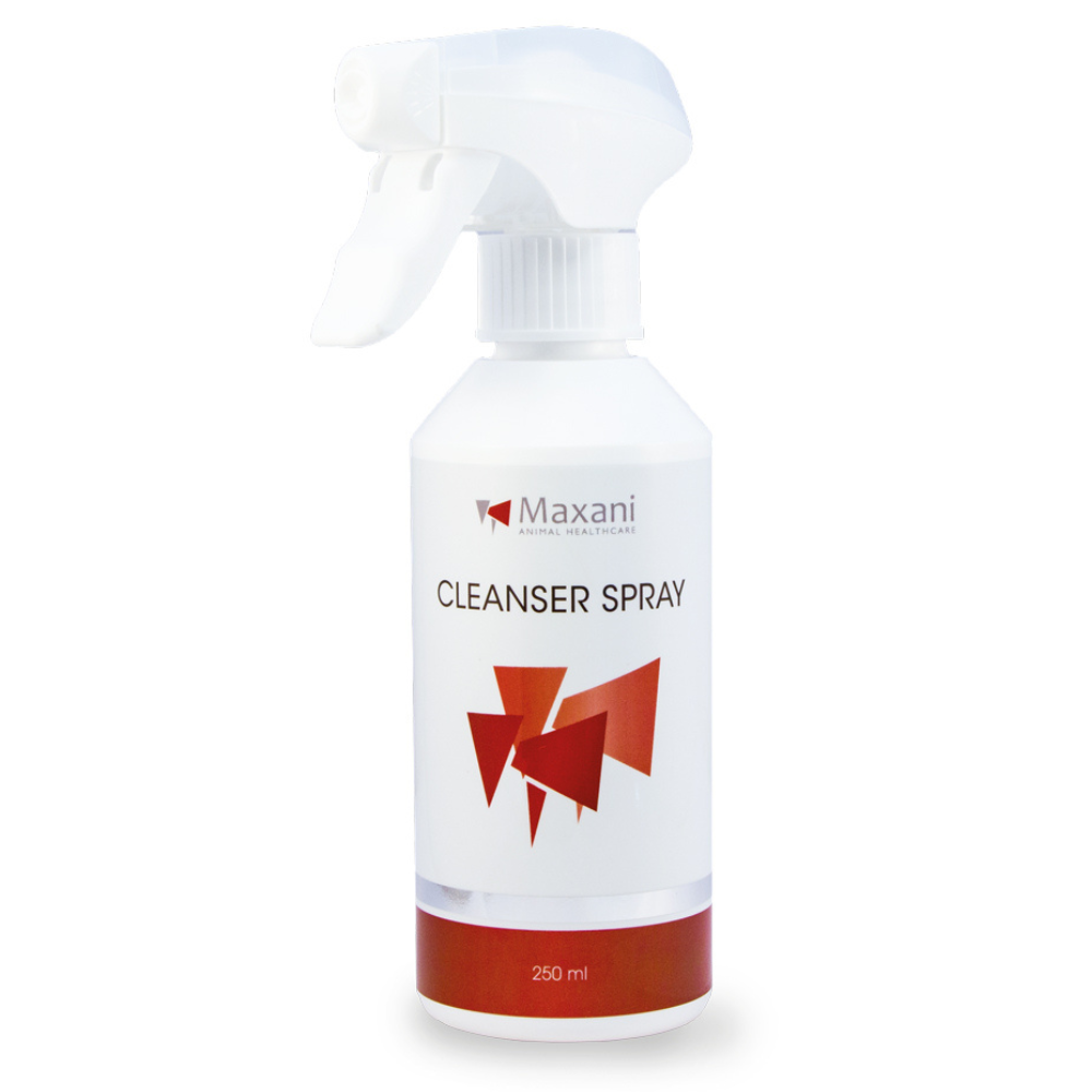 MAXANI Cleanser Spray Chloorhexidine 250 ml – Spray Dermatologic cu Clorhexidina pentru Curatarea si Ingrijirea Ranilor la Caini si Pisici