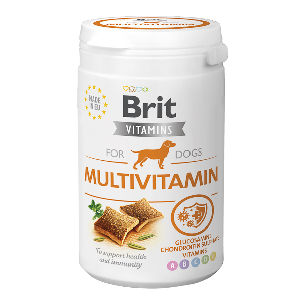 BRIT Vitamins Multivitamin, Supliment Nutritiv cu Vitamine și Minerale pentru Imunitate și Vitalitate la Câini, 150g