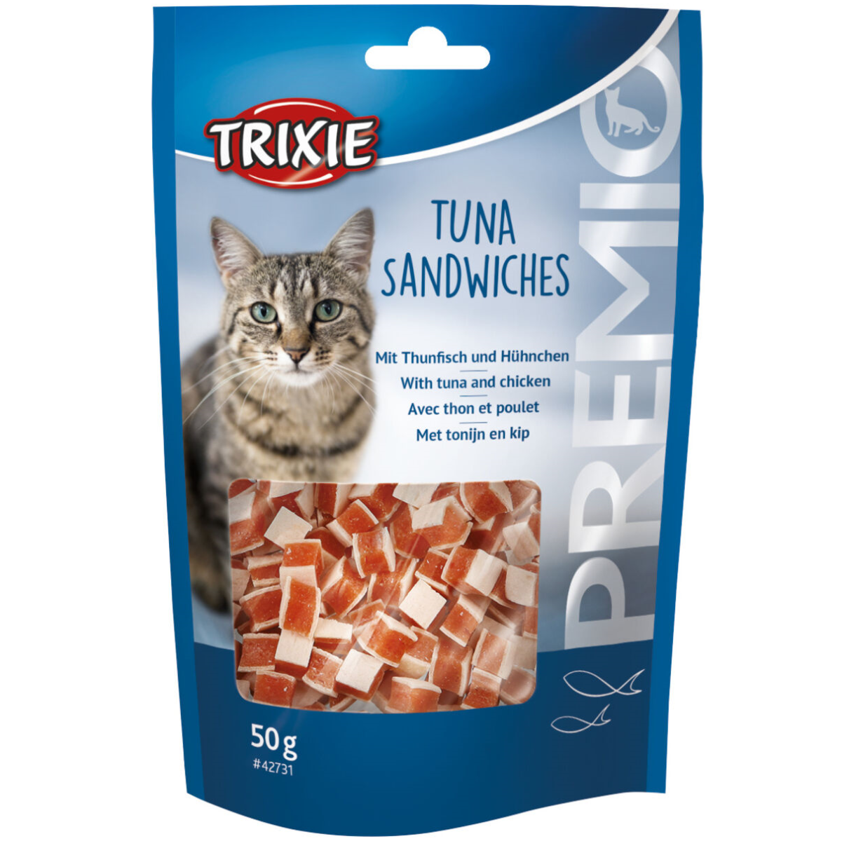 TRIXIE Premio Recompense Pisici, Sandwich cu Ton, 50g