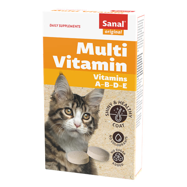 SANAL Multi Vitamin 30 g | Supliment cu Vitamine pentru Pisici | Blana Lucioasa, Imunitate si Oase Puternice | Fara Zahar, Fara Coloranti
