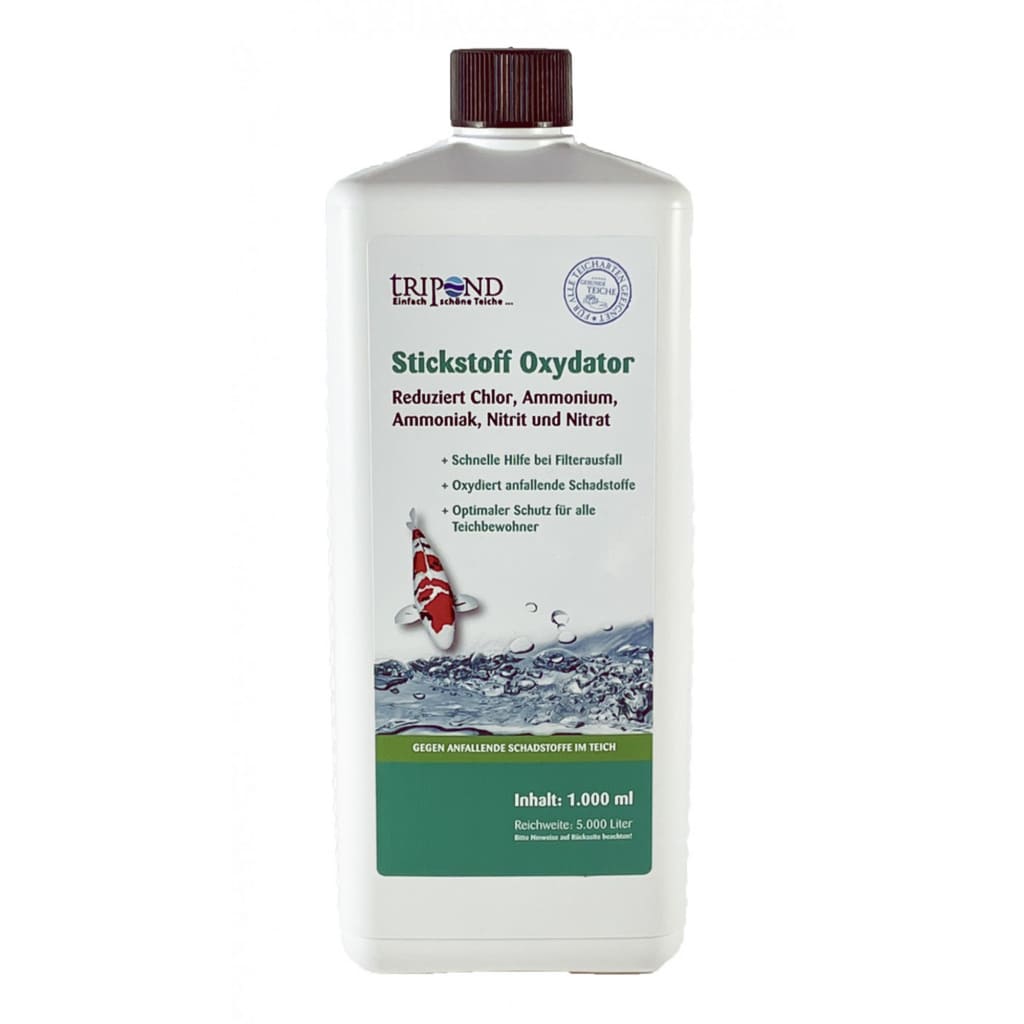 TRIPOND Nitrogen Oxidizer 1000 ml | Soluție pentru Tratarea Apei din Iaz împotriva Amoniacului, Nitriților și Nitraților