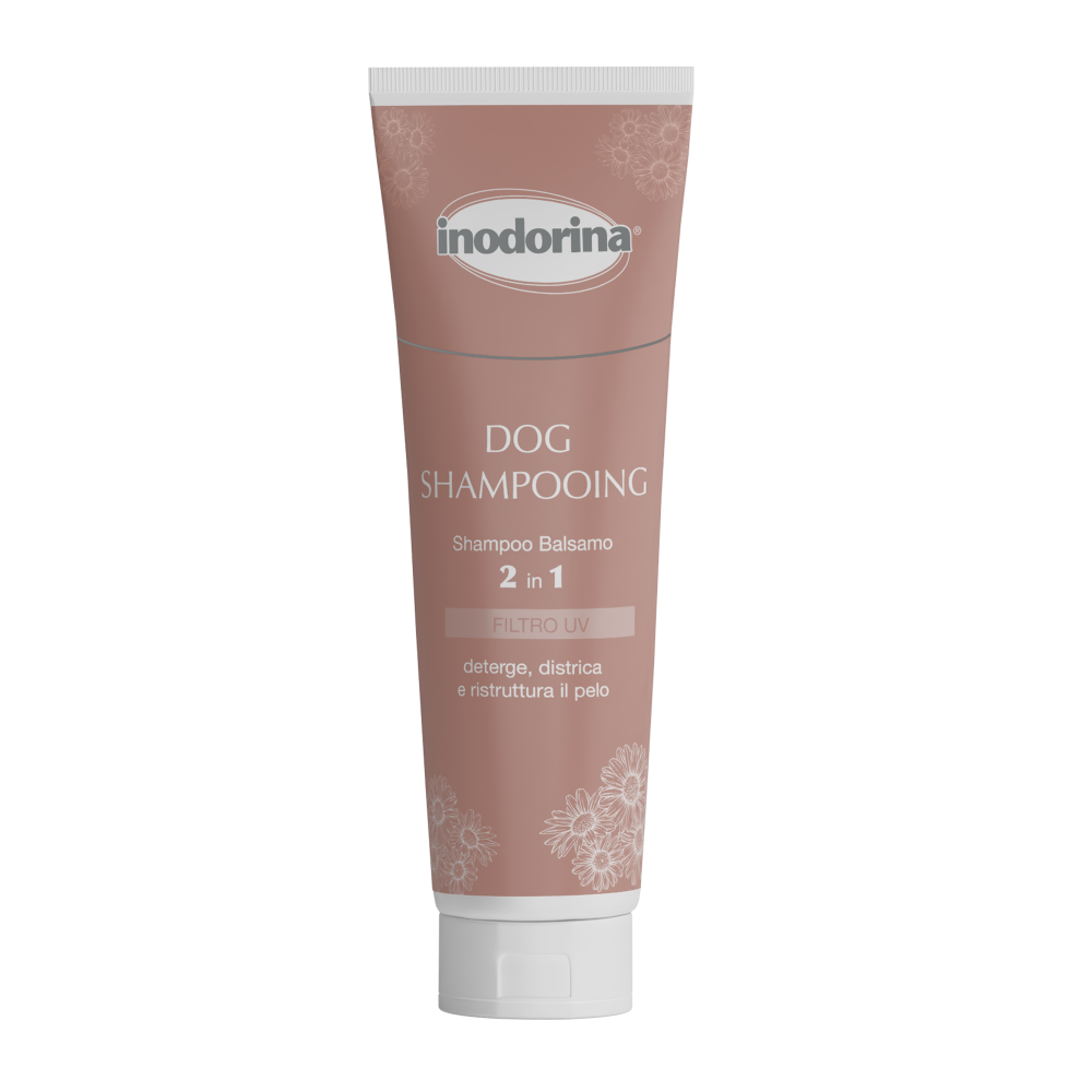 INODORINA Dog Shampooing, Sampon si Balsam 2in1 Pentru Caini, Curatare Profunda Orice tip de Blana, 250ml