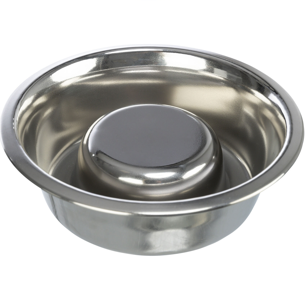 Castron Inox Hranire Lenta Caini, Antiderapant, 1.1L | Diametru 21cm