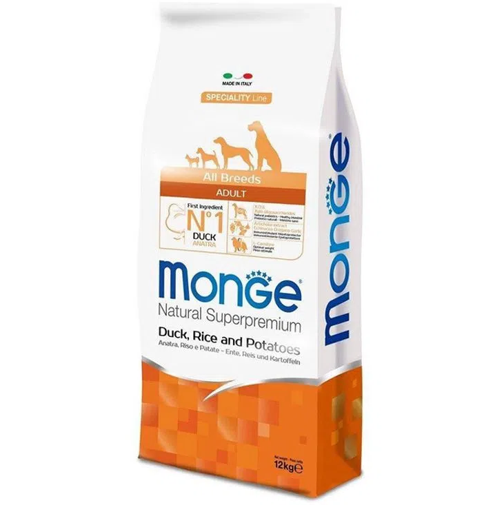 MONGE NATURAL Adult All Breeds, Rata, Hrana Uscata Monoproteica Caine, 12kg