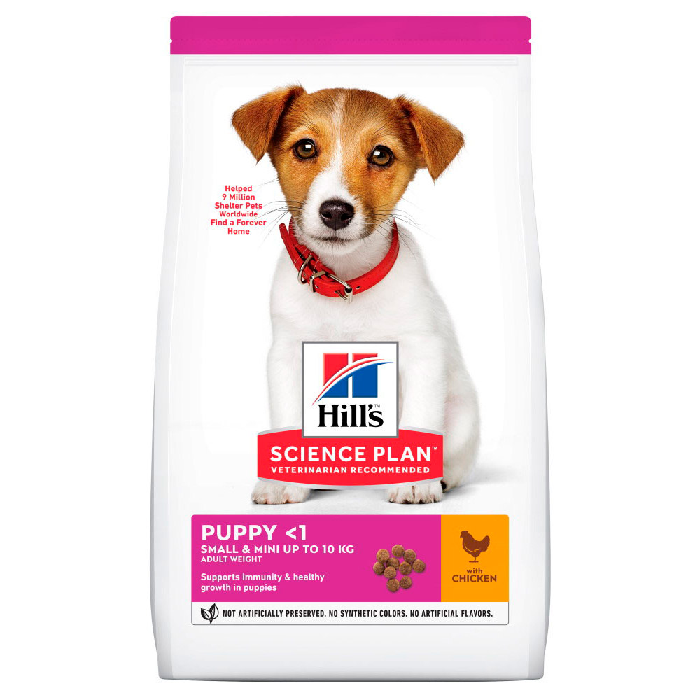 Hill's Science Plan Puppy Small & Mini, cu Pui, 3 kg - Hrană Uscată pentru Pui de Catel de Talie Mică si Foarte Mica