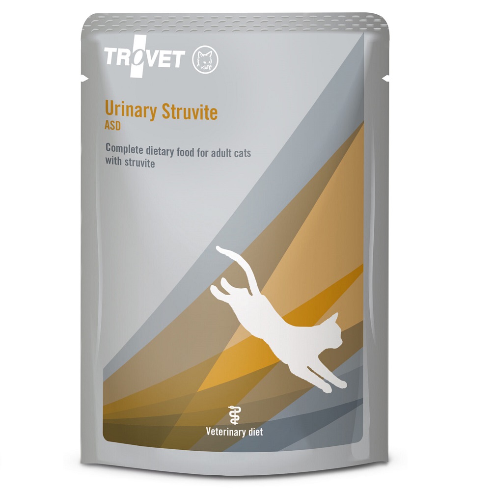 TROVET Urinary Struvite Cat Plic 85 g – Hrana Umeda Dietetica pentru Pisici cu Predispozitie la Formarea de Calculi Urinari (struviti)