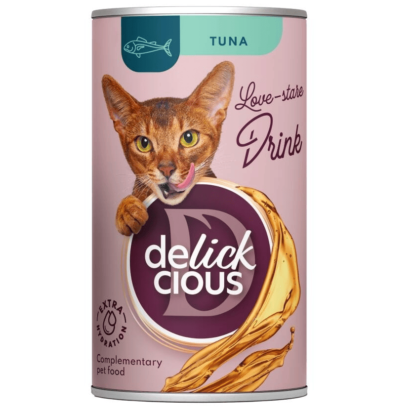 DELICKCIOUS Cat Băutură cu Pește Oceanic 140 g | Hrană Complementară Lichidă pentru Pisici Adulte | Hidratare Suplimentară