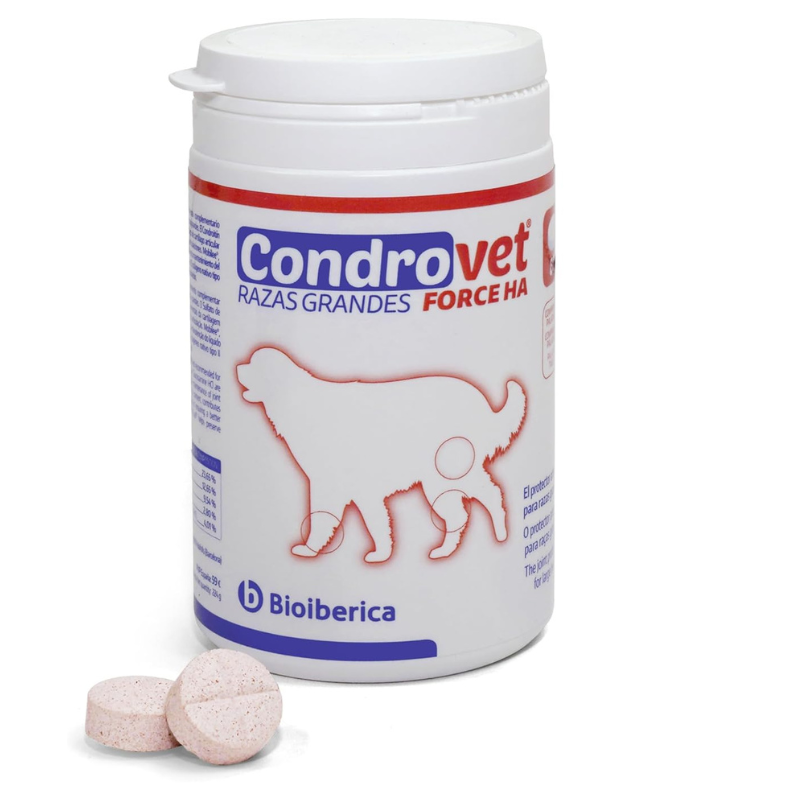 CONDROVET Force HA Large Breeds 80 Comprimate – Supliment Articular pentru Câini de Talie Mare, Mobilitate și Articulații Sănătoase