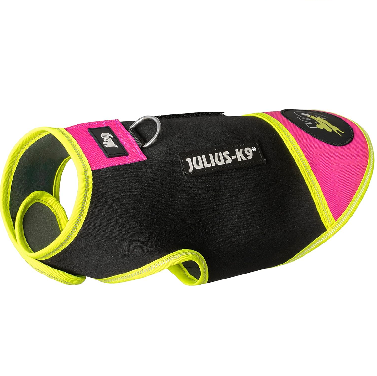  JULIUS K9, Vesta din Neopren Pentru Caini, Roz, Marimea XXS, Lungime Spate 30cm