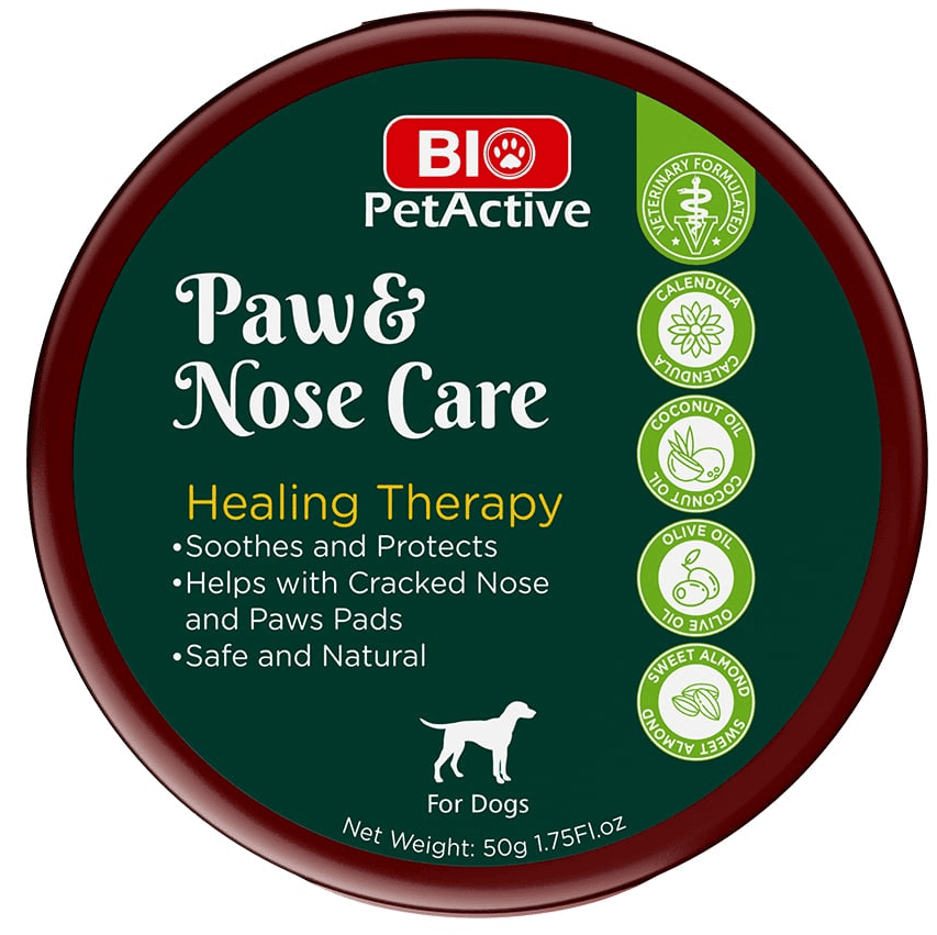 BIO PetActive Paw & Nose Care 50 g | Balsam Natural pentru Pernite si Nas la Caini | Hidratare, Protectie si Reparare