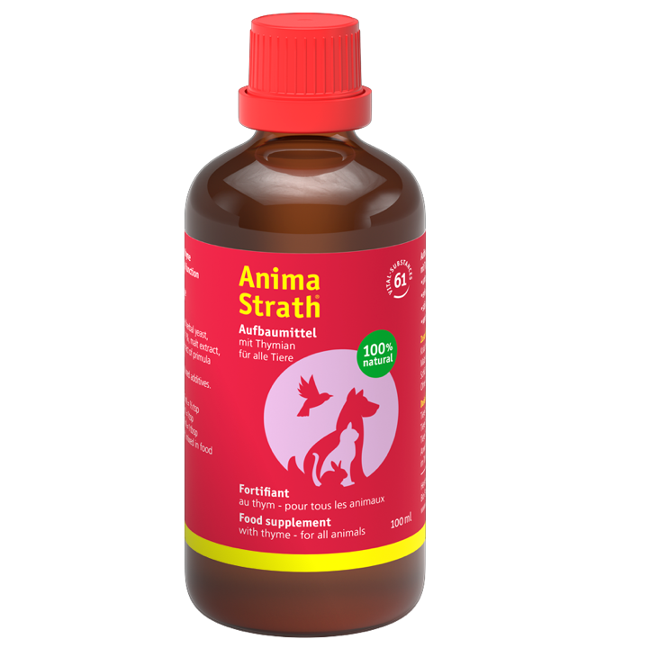 ANIMA-STRATH Nutraceutic Lichid cu Cimbru, 100% Vegan, Pentru Intarirea Imunitatii si Recuperare, la Animale de Companie, 100ml