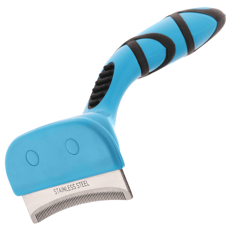 GROOM PROFESSIONAL Shed Stopper Curved | Trimer Profesional Curb pentru Îndepărtarea Părului Năpârlit din Blană la Câini de Talie Mică și Medie