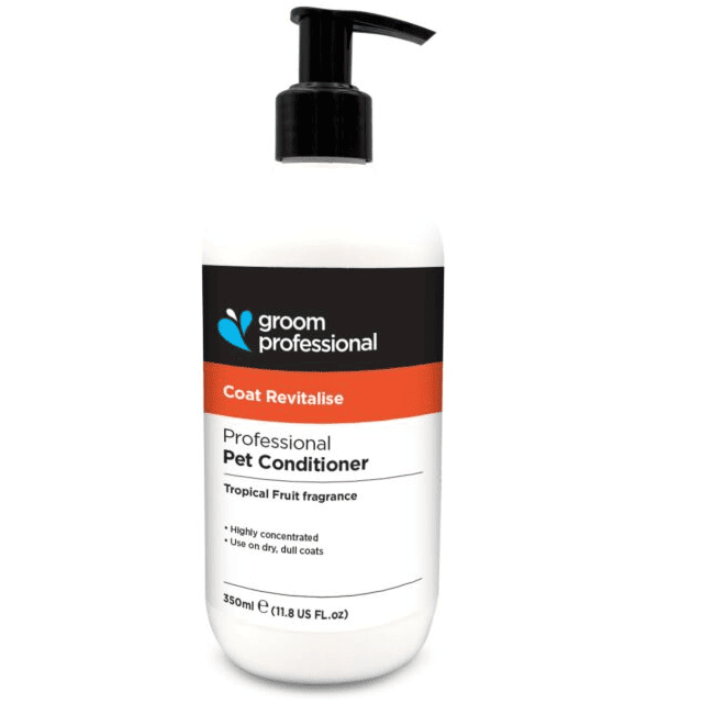 GROOM PROFESSIONAL Coat Revitalise Conditioner 350 ml | Balsam Profesional Concentrat (dilutie 10:1) pentru Caini cu Blana Deteriorata | Reparare, Catifelare si Stralucire Naturala