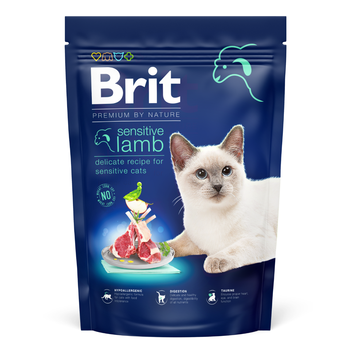 BRIT PREMIUM By Nature Cat Sensitive, Miel, Hrana Uscata Pisica, Digestie Optima, 300g