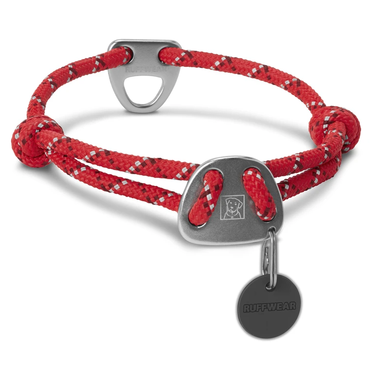 RUFFWEAR Kot-a-Collar Red Sumac, Zgarda Pentru Caini, Cordelina, Marime L 51-66cm
