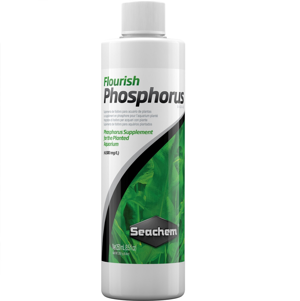 SEACHEM Flourish Phosphorus, Fertilizant Lichid cu Fosfati Pentru Plante de Acvariu, 250ml