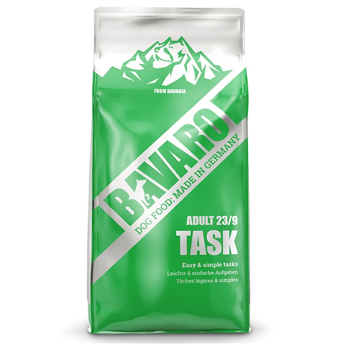 BAVARO Task 23 / 9, 18kg – Hrană Uscată Premium (23% proteine / 9% grasimi) pentru Câini Activii, Performanță, Rezistență și Vitalitate Zilnică