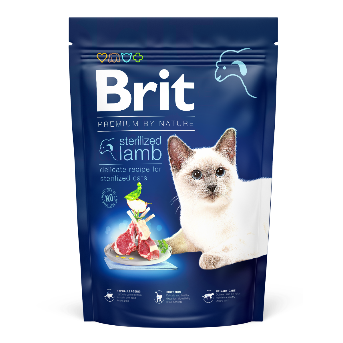 BRIT PREMIUM By Nature Cat Adult Sterilized, Miel, Hrana Uscata Pisica Sterilizata, Protectia Aparatului Urinar | Digestie Optima, 1.5kg
