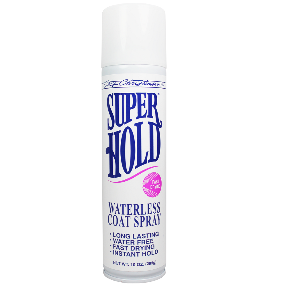 CHRIS CHRISTENSEN Super Hold, Spray Fixativ Fara Apa, Pentru o Fixare Instanta, de Durata a Parului din Blana Cainelui, 283g