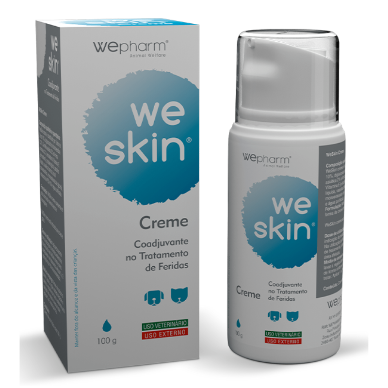 WePHARM WeSkin Cremă Cicatrizantă 100 g – Cremă Dermatologică pentru Câini și Pisici, Vindecarea, Protecția și Regenerarea Pielii Lezionate
