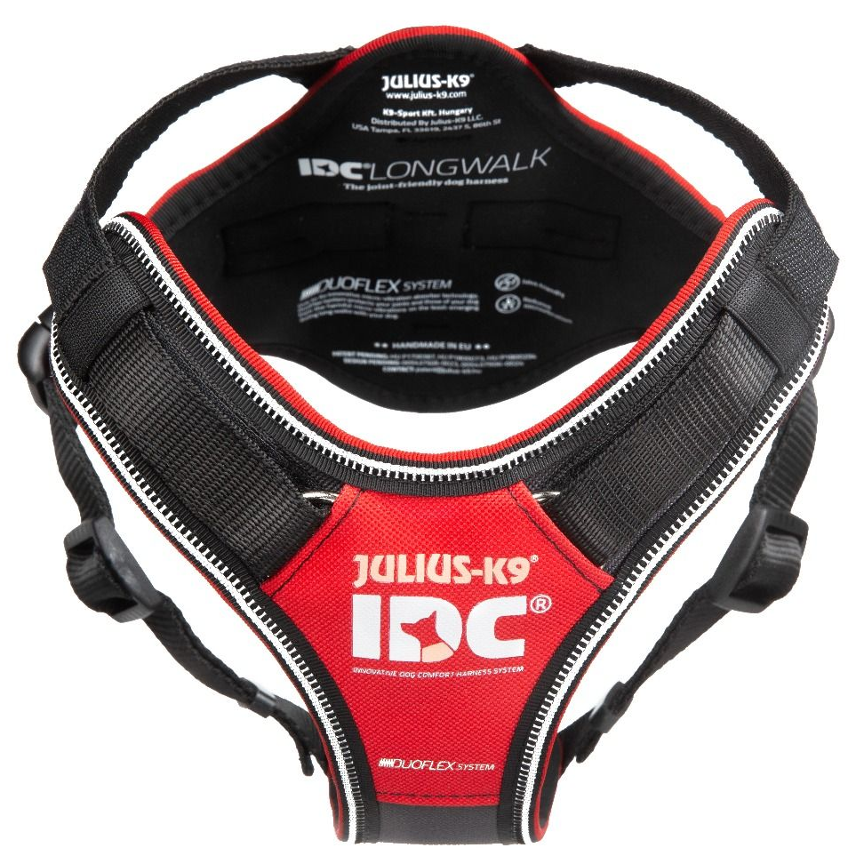 JULIUS K9 IDC Longwalk, Ham Pentru Caini, Rosu, Marimea XXL | 32-41kg