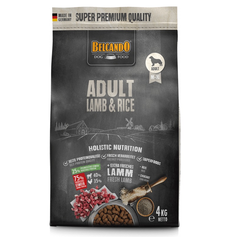 BELCANDO Adult, cu Miel si Orez, Hrana Uscata Pentru Caini, 4kg
