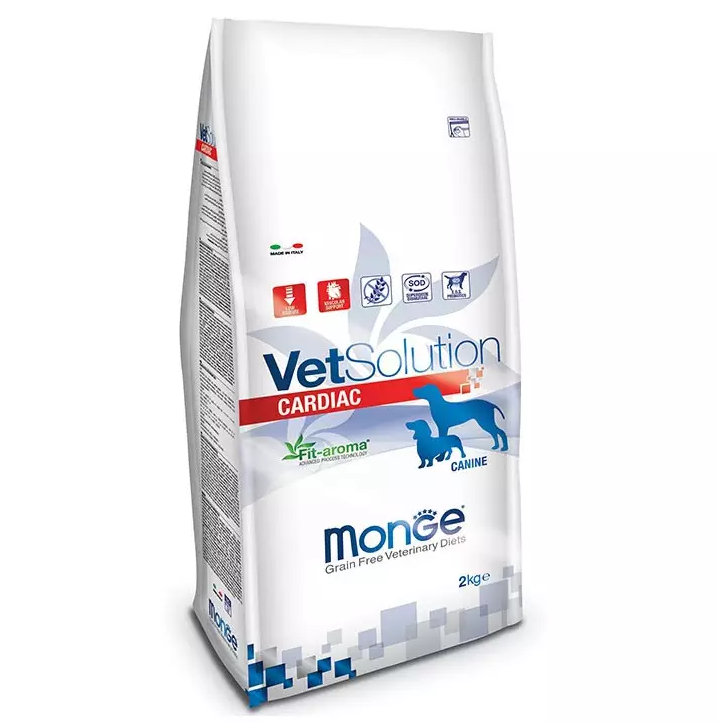 MONGE VETSOLUTION Cardiac Canine, Hrana Uscata Pentru Caini cu Afectiuni Cardiace, 2kg