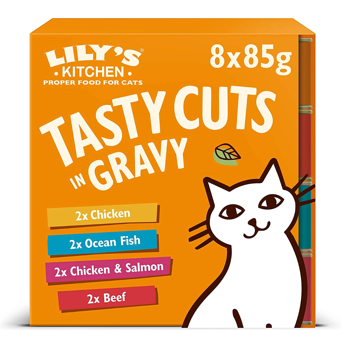 LILY'S KITCHEN Tasty Cuts, Set Mixt Conserve Hrana Umeda Fara Cereale Pentru Pisici (bucatele carne in sos) 8x85g