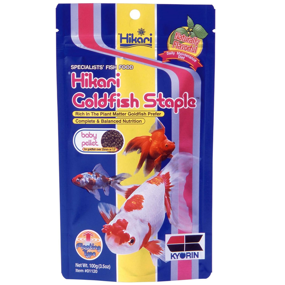 HIKARI Goldfish Staple Baby, Hrana Granule Plutitoare Pentru Puiet de Carasi si Crapi Koi, 100g
