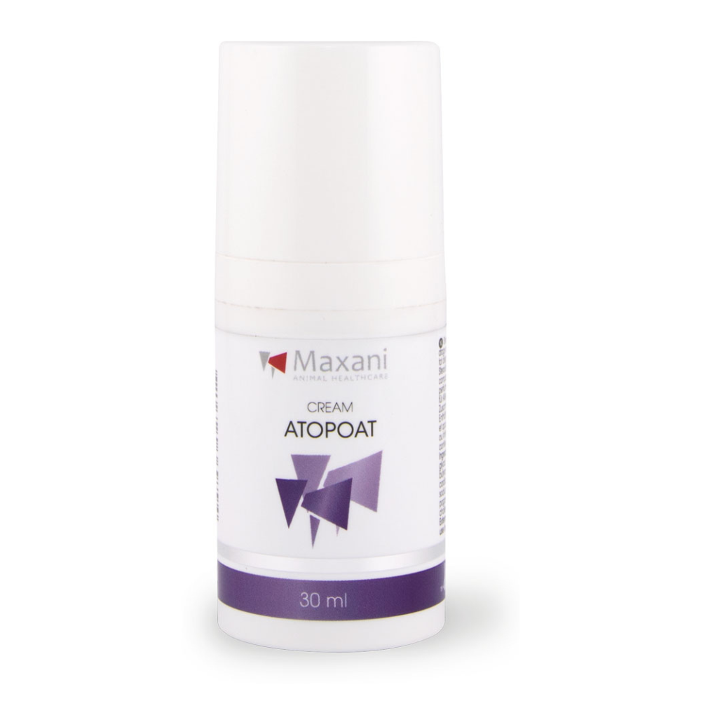 MAXANi AtopOat Cream 30 ml – Crema Dermatologica Calmanta Fara Steroizi pentru Pielea Uscata, Sensibila sau Iritata la Caini si Pisici