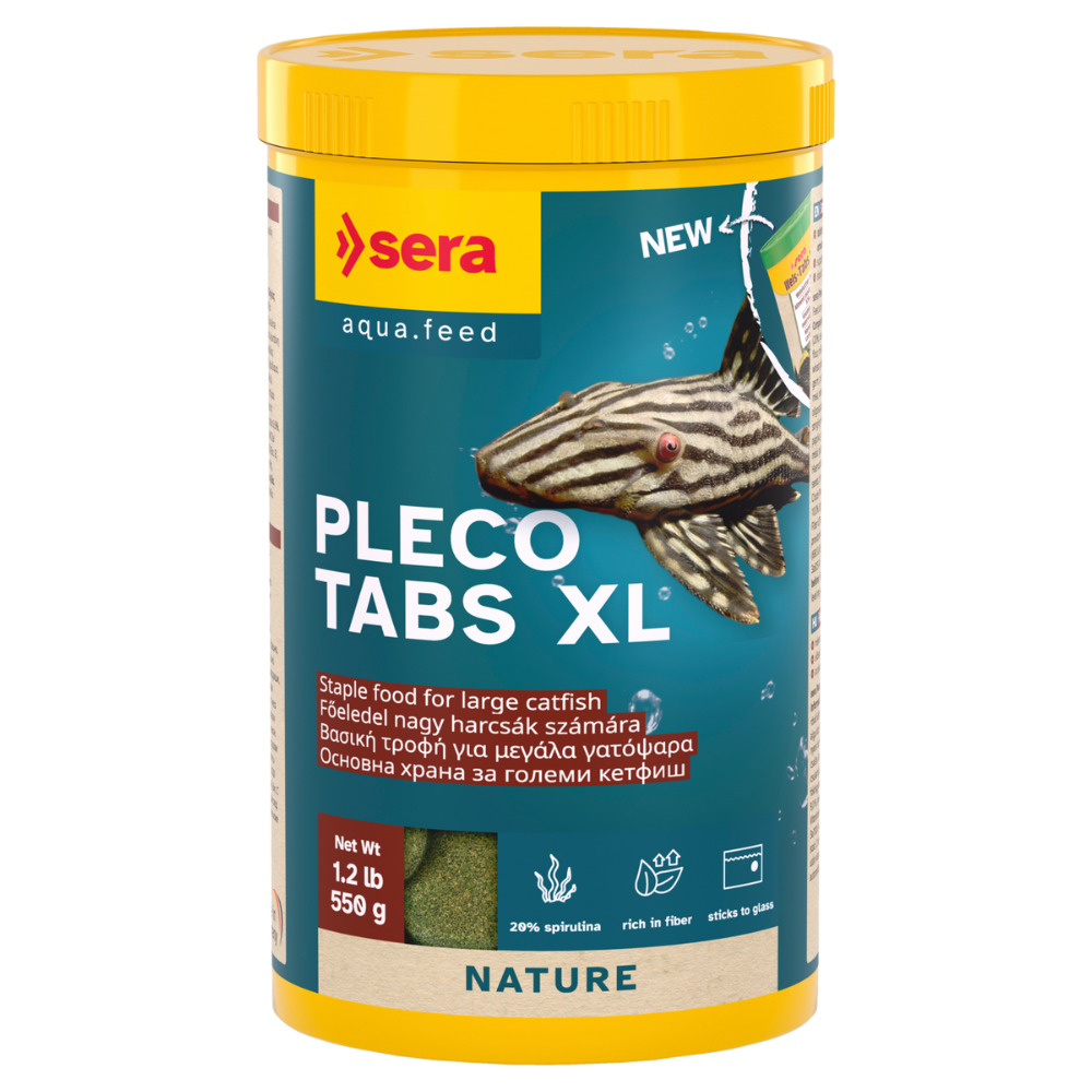 SERA Pleco Tabs XXL, Hrana Tablete Pesti Pleco si Alte Specii de Sanitari, 1000ml