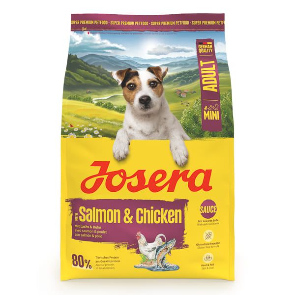 JOSERA Mini cu Somon si Pui, 3 kg | Hrană Uscată pentru Câini Adulți de Talie Mică | Energie și Vitalitate