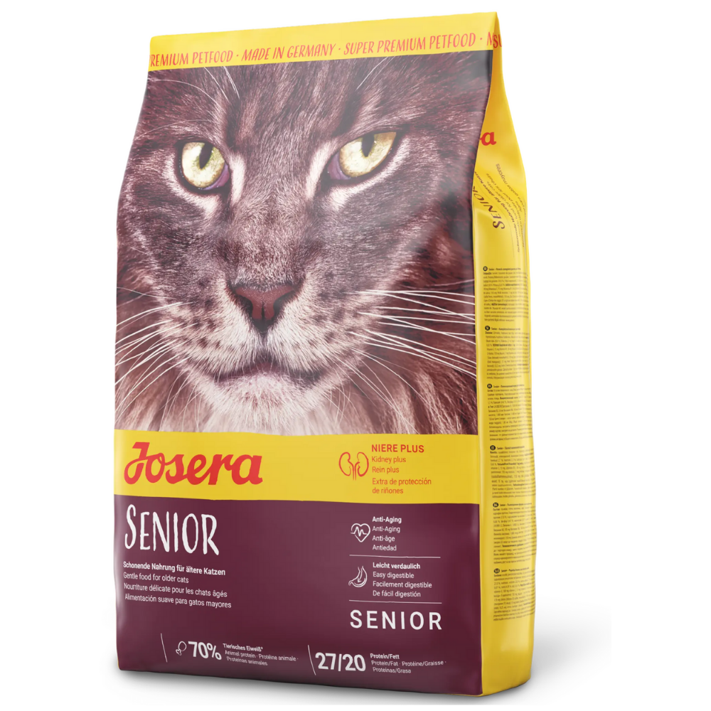 JOSERA Senior 2 kg – Hrană Uscată Premium pentru Pisici Vârstnice, Susține Sănătatea Rinichilor și Vitalitatea