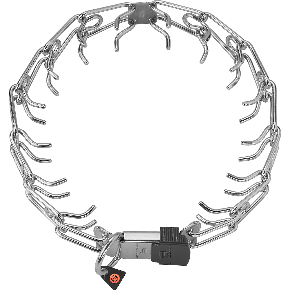 Herm. Sprenger Zgarda Dresaj | Anti-Tractiune, Otel Inox, Catarama Rapida ClickLock, Caini Talie Mare, 60cm | 4mm