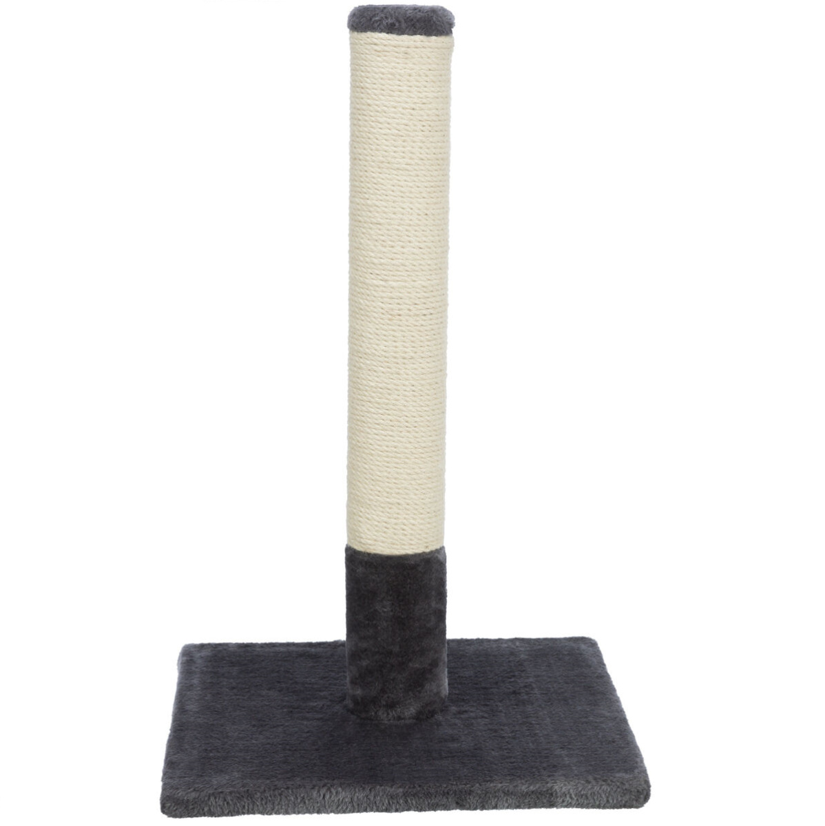 BATRES Sisal Cilindric Vertical, cu Baza Larga, Pentru Pisici, Plus Gri, 38x38cm | Inaltime 62cm