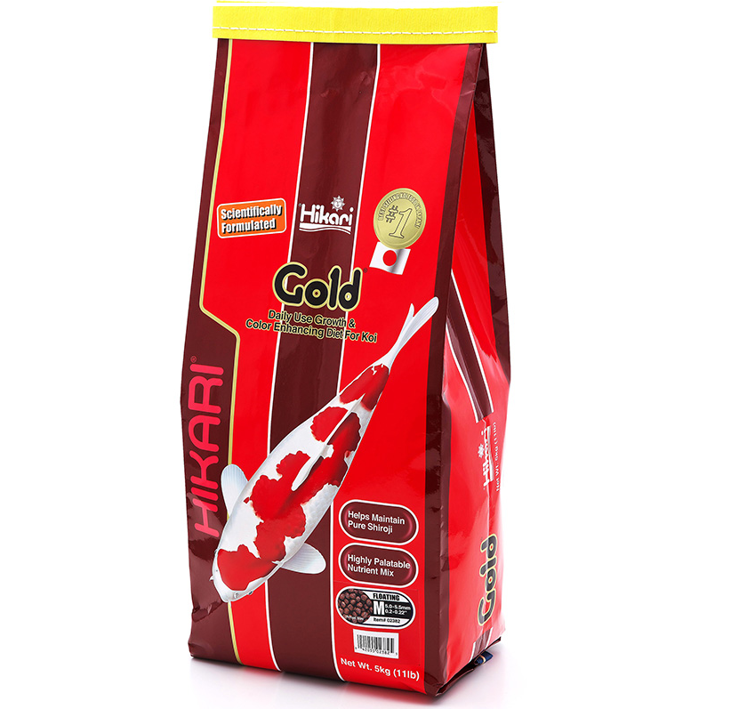 HIKARI Gold Medium, Hrana Granule Plutitoare Pentru Crapi Koi si Alte Specii de Pesti de Iaz, 5kg