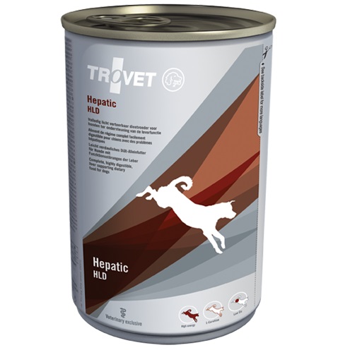 TROVET Hepatic Dog Conserva 400 g – Hrana Umeda Dietetica pentru Caini cu Afectiuni Hepatice