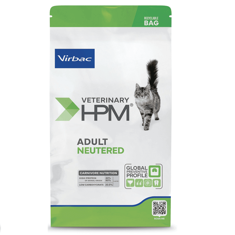 VIRBAC Veterinary HPM Adult Neutered Cat 3kg | Hrana Uscata pentru Pisici Adulte Sterilizate