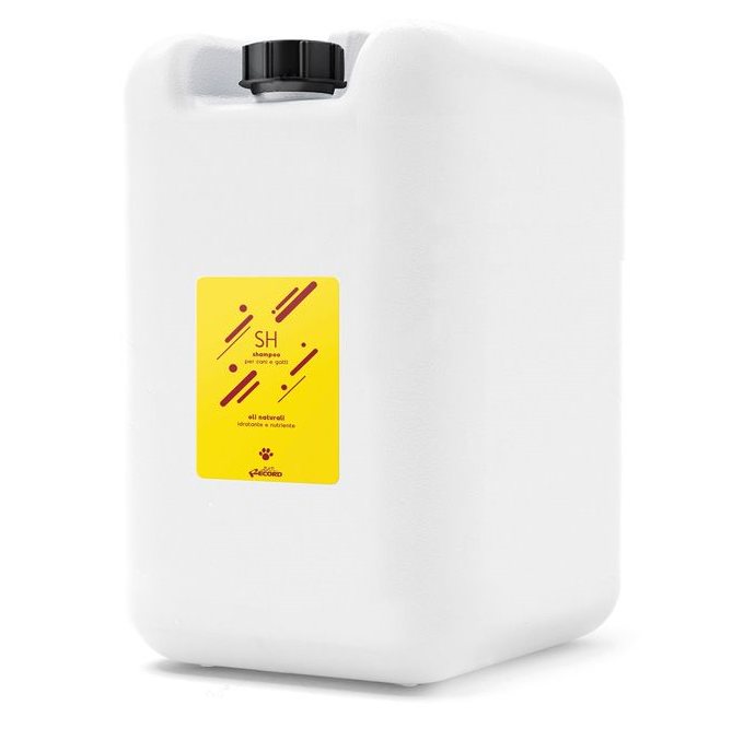 RECORD SH Sampon Profesional Hidratant, cu Uleiuri Naturale, Pentru Caini 10L