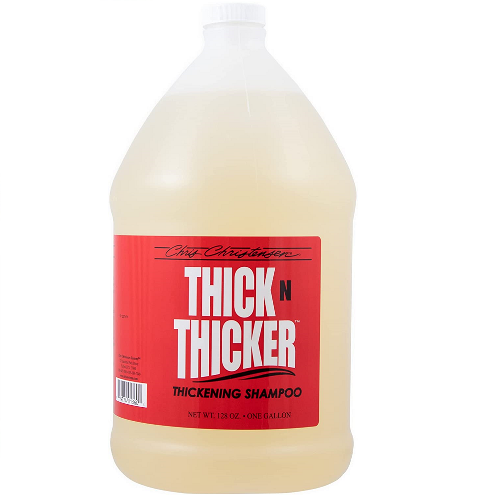 CHRIS CHRISTENSEN Systems Thick N Thicker Shampoo 3.8 L | Sampon Profesional pentru Caini | Volum Extrem, Corp si Stralucire pentru Toate Tipurile de Blana