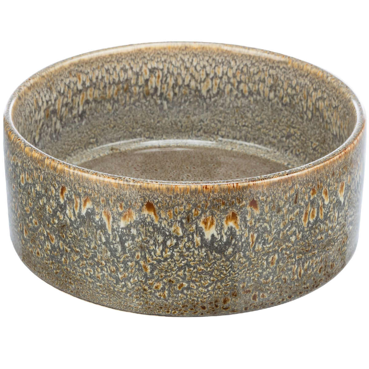 Castron Ceramic Pentru Caini, Maro, 900ml | Diametru 16cm