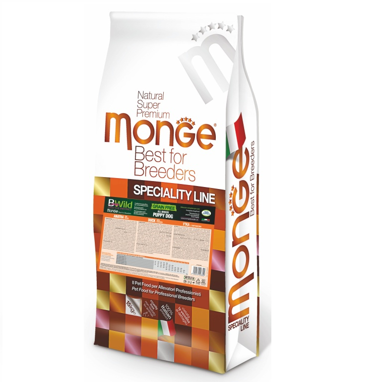 MONGE  BWild Puppy & Junior Grain Free Rata si Cartofi 15 kg | Hrana Uscata Superpremium Fara Cereale pentru Catelusi si Juniori |Crestere Sanatoasa si Dezvoltare Sustinuta