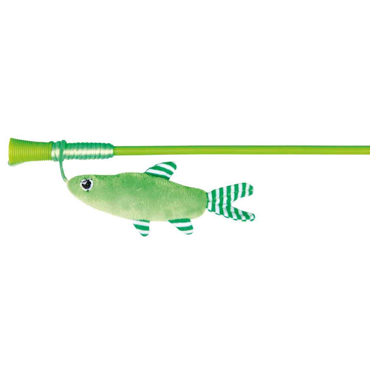 Jucarie Pentru Pisici Undita cu Pestisor din Plus, cu Catnip, 42cm