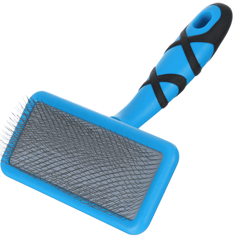 GROOM PROFESSIONAL Flat Slicker Brush Medium | Perie Slicker Profesională pentru Caini cu Blana Moale, Sensibila