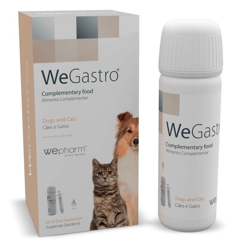 WePHARM WeGastro Emulsie Orala 60 ml – Supliment pentru Protectia Stomacului si Sustinerea Tractului Digestiv la Caini si Pisici