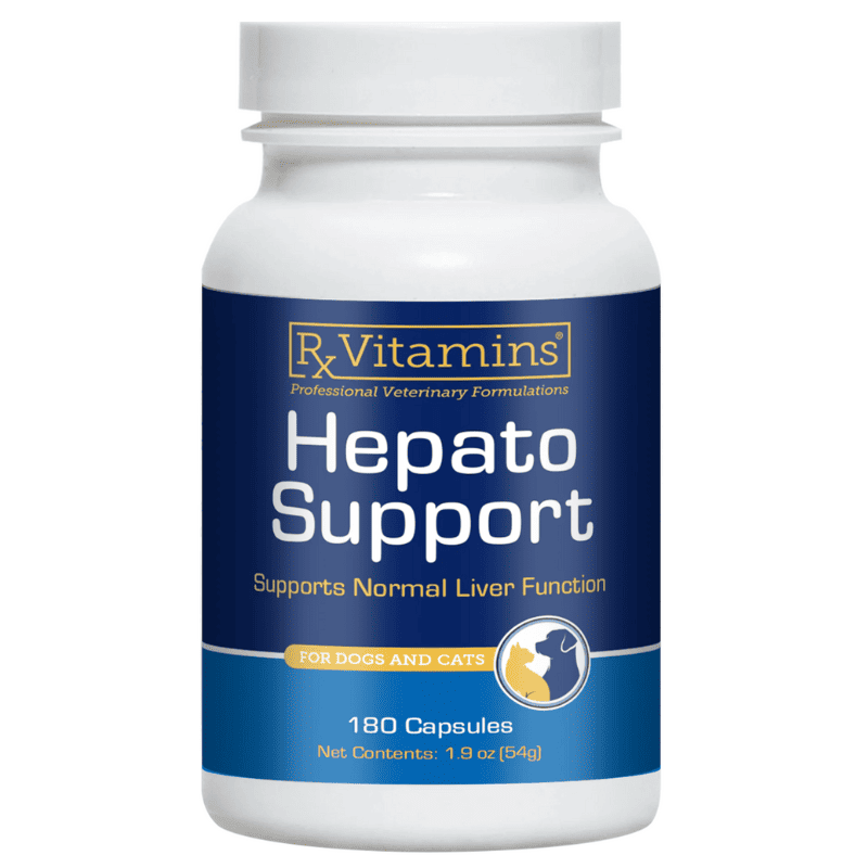 Rx VITAMINS Hepato Support 180 capsule | Supliment pentru Protectia si Sustinerea Functiei Hepatice la Caini si Pisici