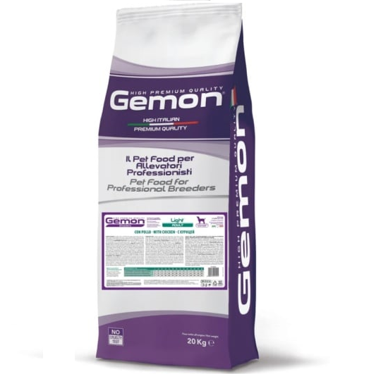 GEMON Breeders Adult Light , cu Pui – Hrană Uscată Profesionala pentru Câini Supraponderali, 20 kg