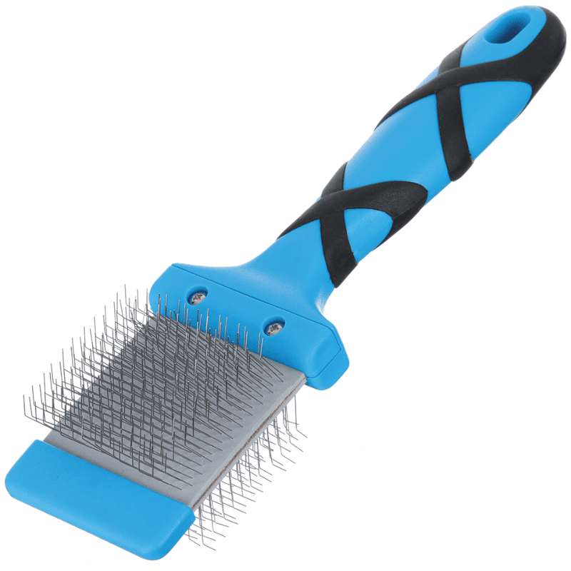 GROOM PROFESSIONAL Double Sided Flexible Slicker Brush Soft | Perie Profesională Slicker Flexibilă cu Două Fete pentru Blănuri Fine și Sensibile